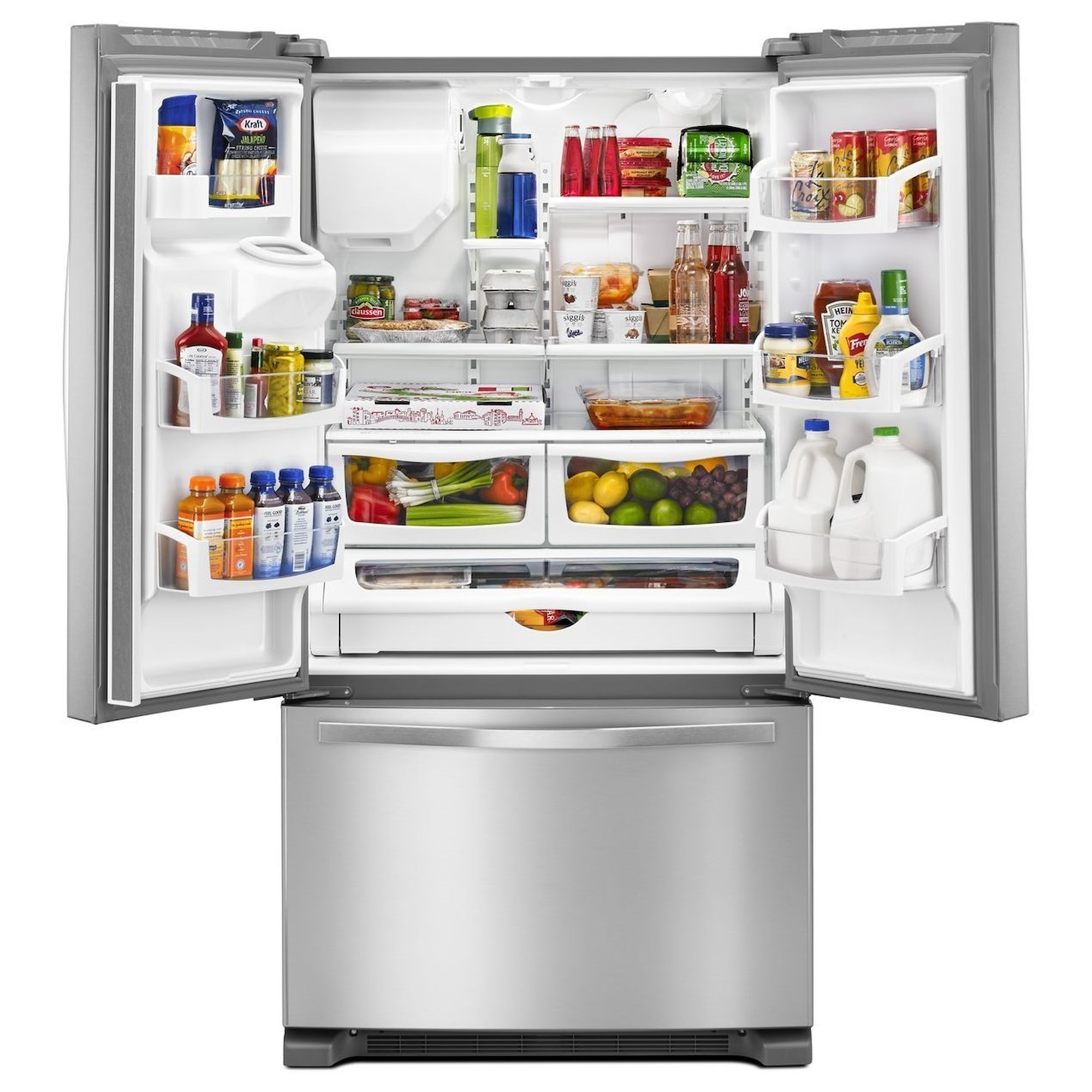 Whirlpool WRF555SDFZ 36inch Wide French Door Refrigerator in